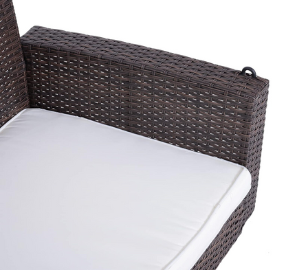 2-Person Rattan Bench Swing
