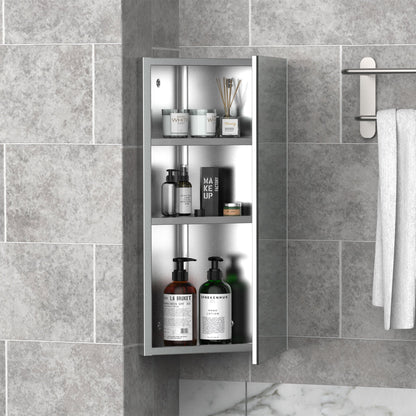Corner Mirror & Storage Cabinet