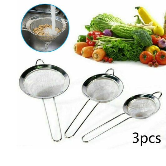3-Piece Stainless Steel Colander Set