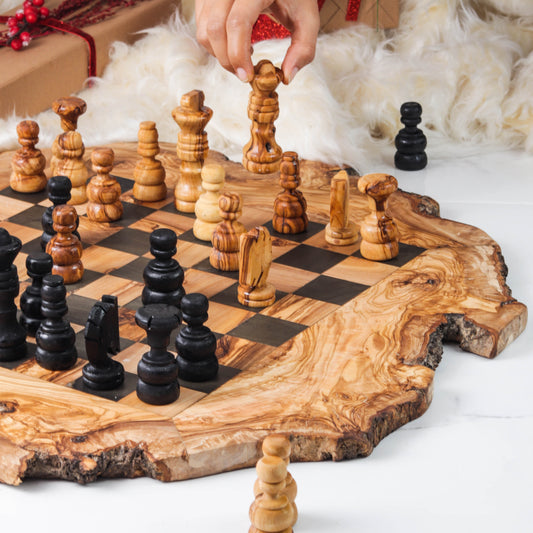 Live Edge Chess Set