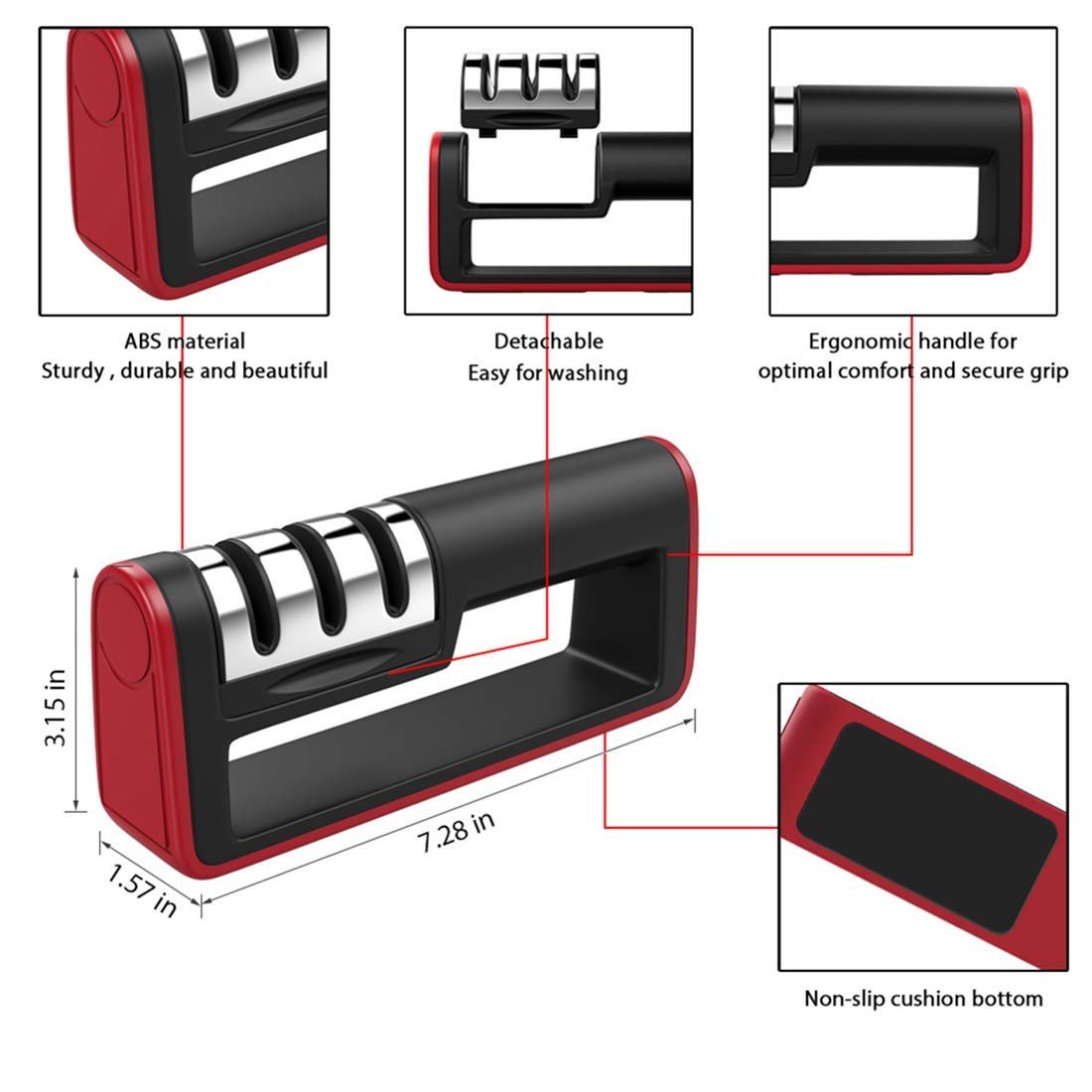 3-Stage Knife Sharpener
