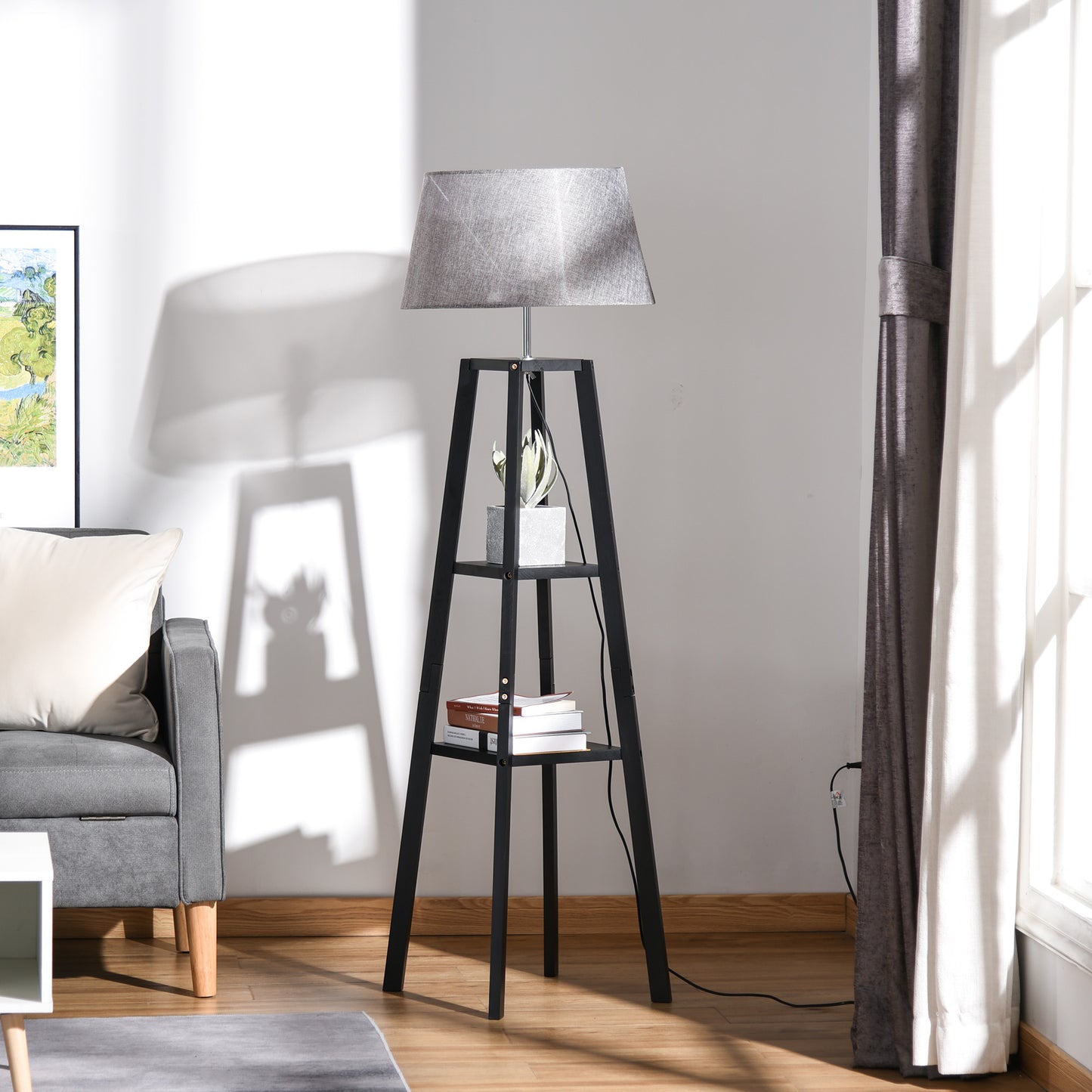 3-Shelf Floor Lamp