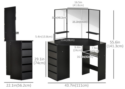 Corner Vanity Desk